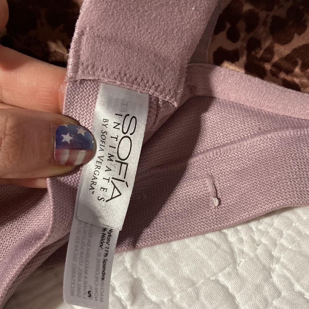 Mauve Longline Wireless Bra - Picture 6 of 7